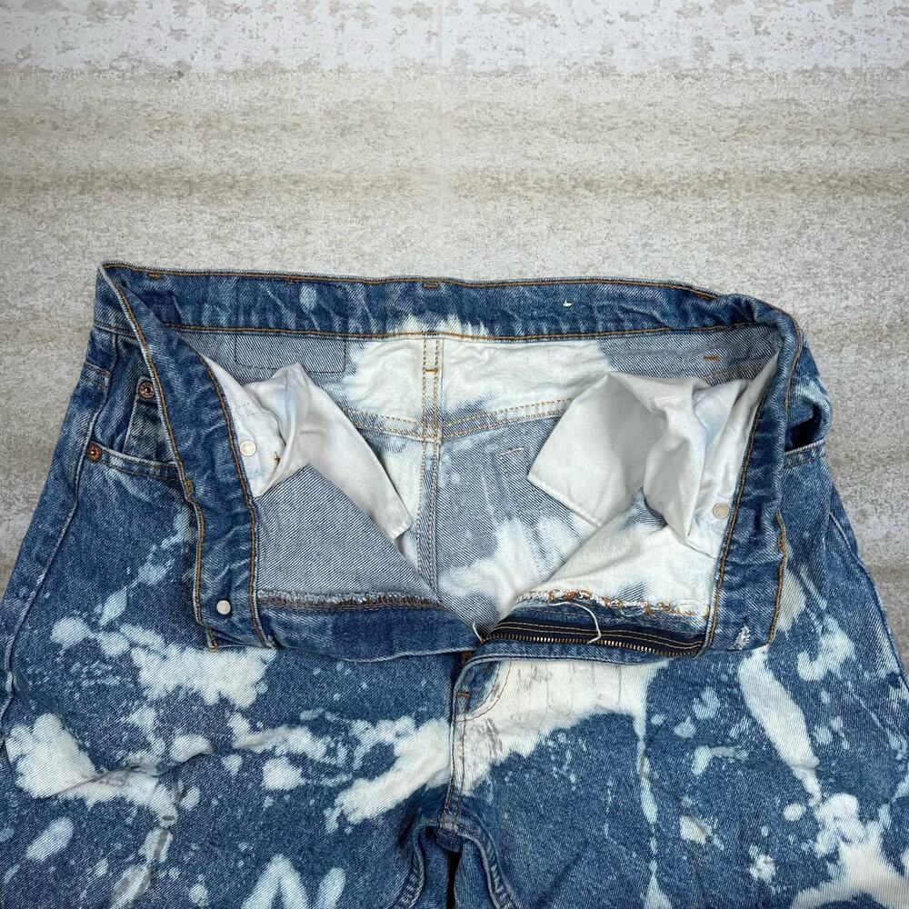 True Vintage 70s Levis Jeans 506 36x32 Straight Fit Acid Wash Made in USA Denim - Picture 5 of 7